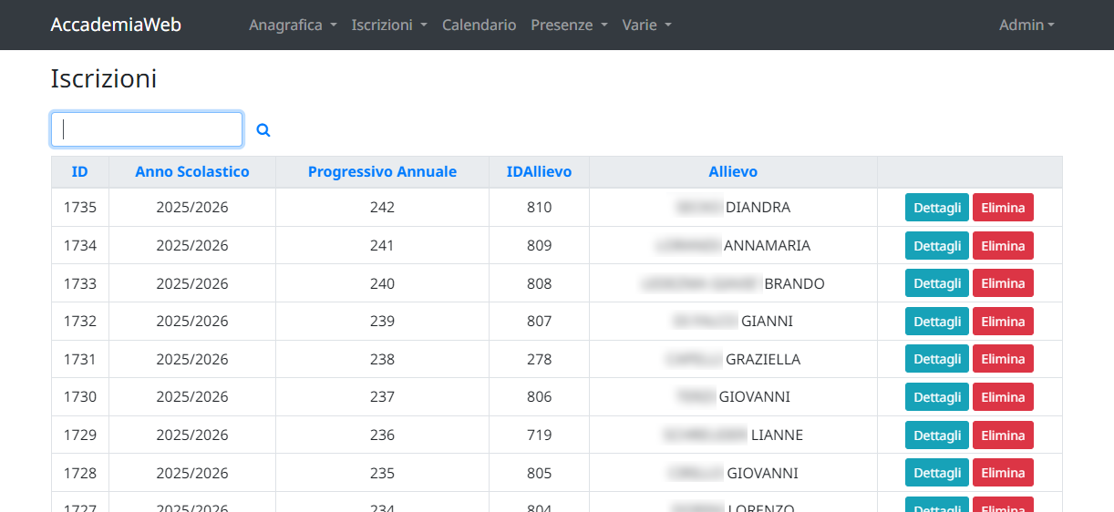 Iscrizioni accademia musicale